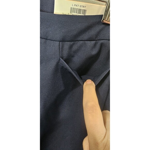 INC International Concepts Womens Mid Rise L-Pocket Straight Pants 2PS Blue NWT - Picture 2 of 15